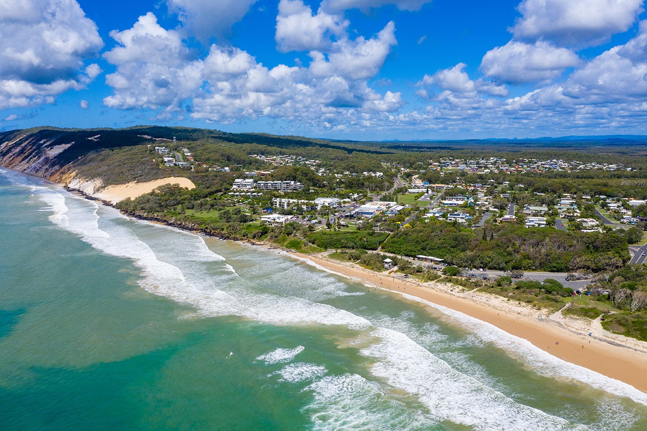 Rainbow Beach on the Fraser Coast
