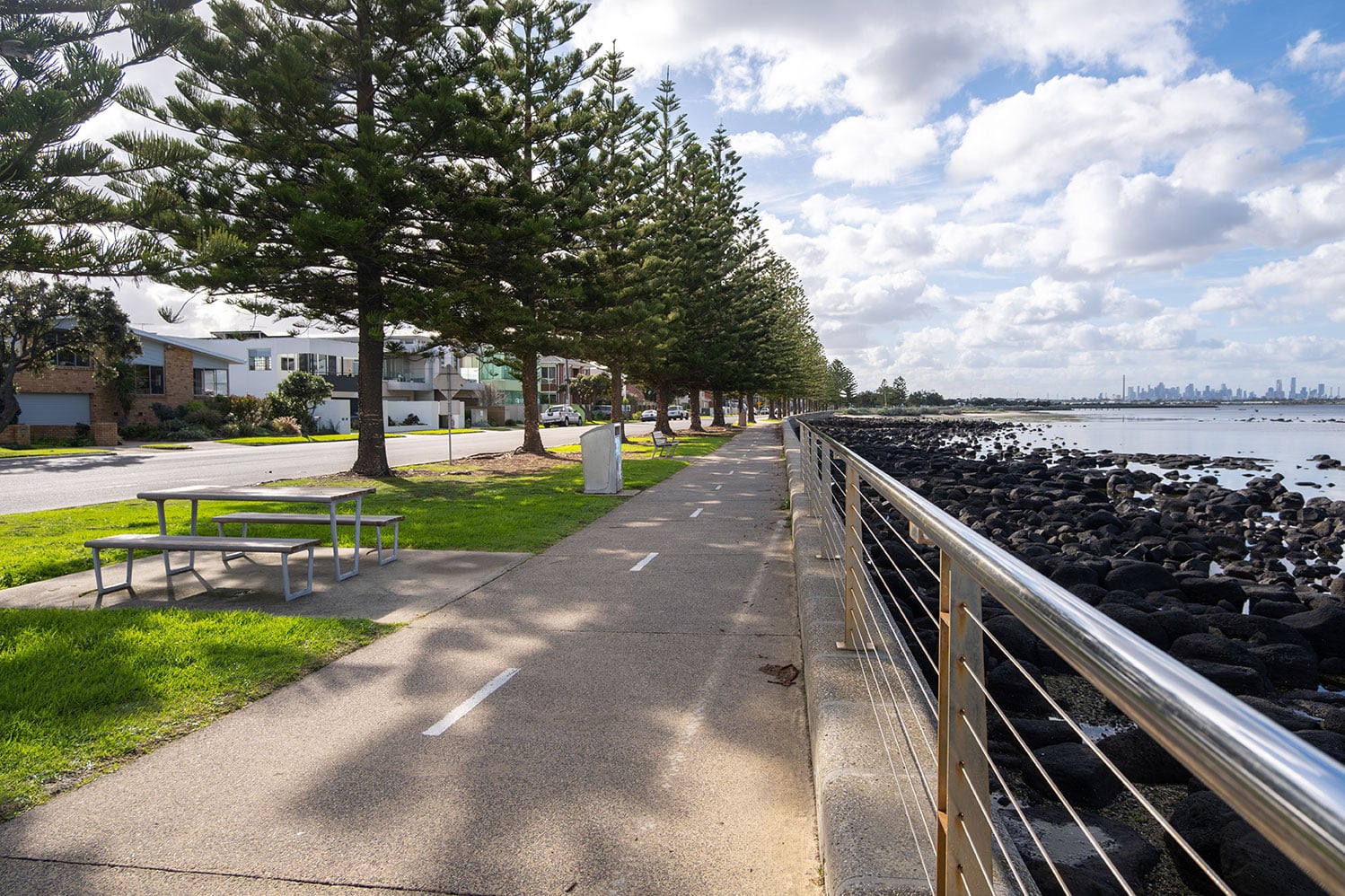Scenic esplanade at Altona Beach