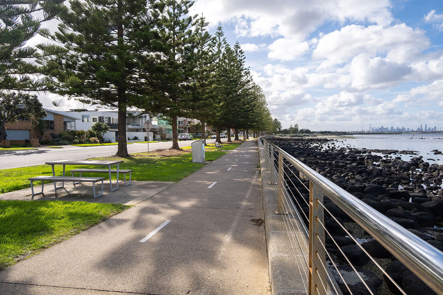 Scenic esplanade at Altona Beach