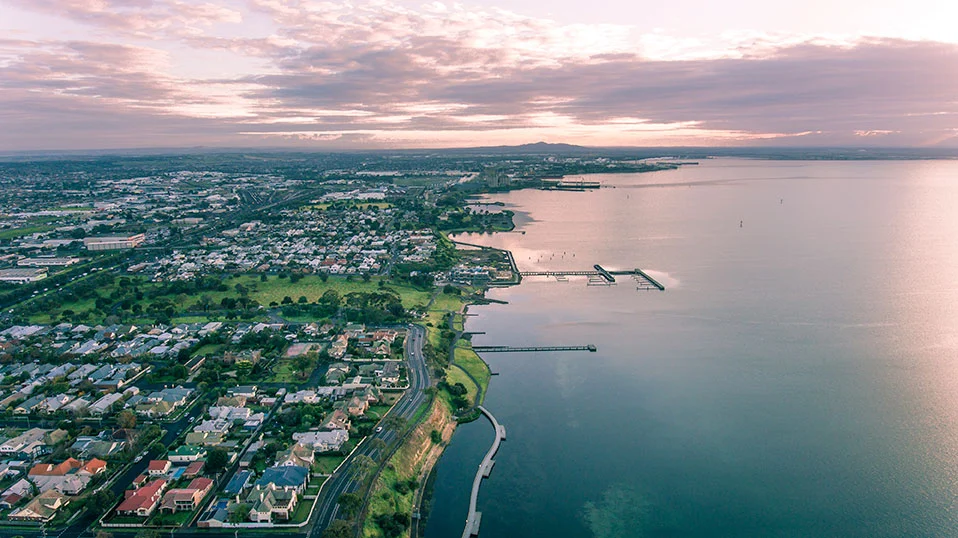 Geelong City on the Corio Bay