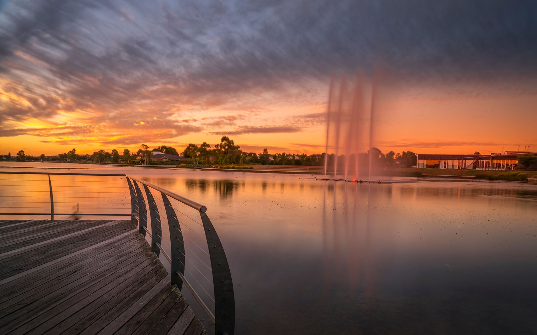 Lakeside sunset in Pakenham Victoria