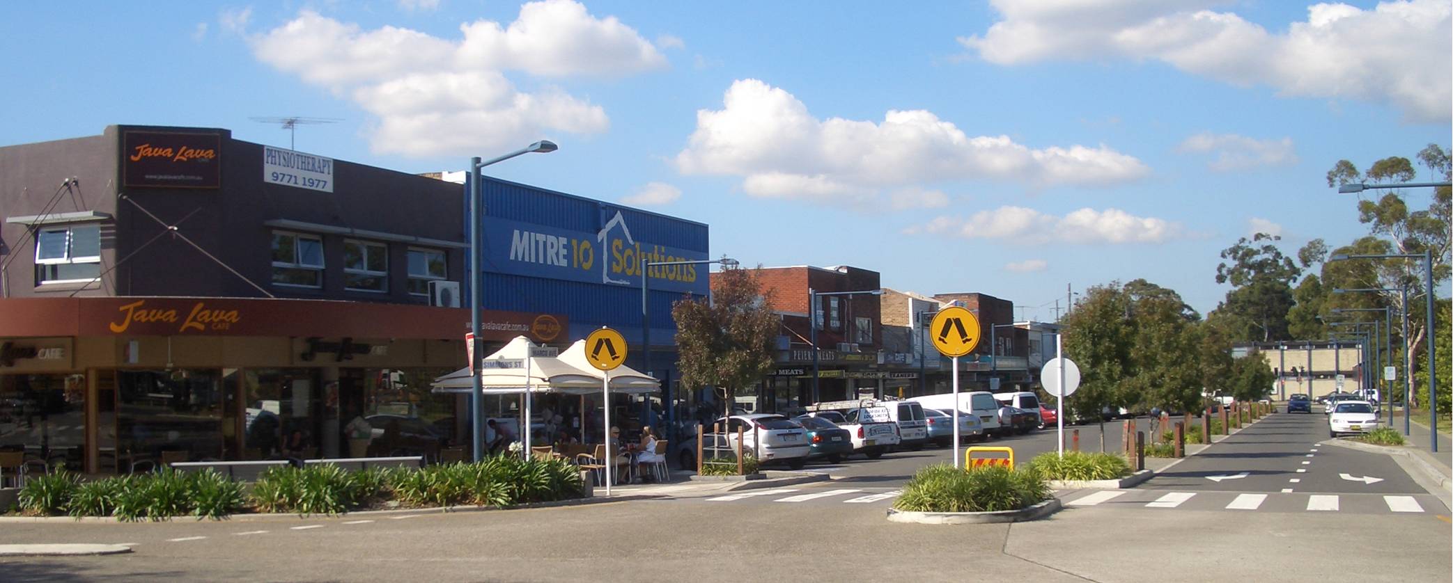 Business mall in Revesby, by J Bar